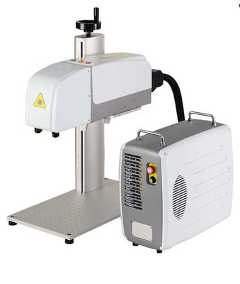 máquina del marcador del laser de la fibra de 3D 50W para la superficie curvada metal del acero inoxidable