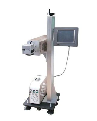 marcador del laser de la fibra del vuelo 20W/30W/50W para la cadena de producción